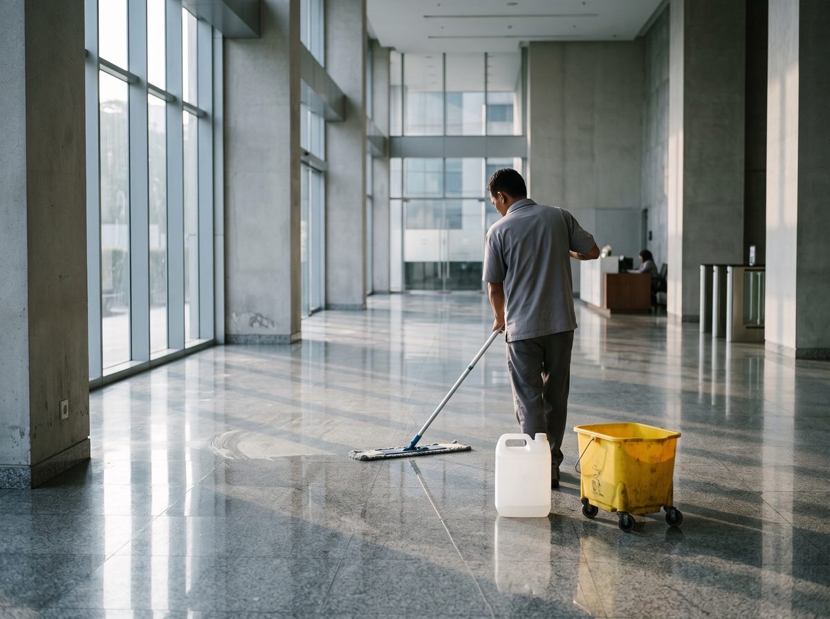 Penggunaan pembersih untuk Kantor & gedung